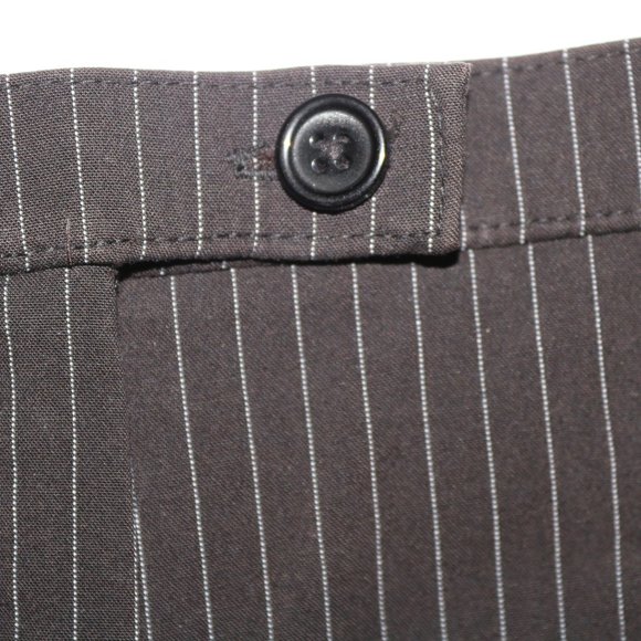 Larry Levine Pin Striped Stretch Pants 32x32 Sz 10 - Picture 4 of 8